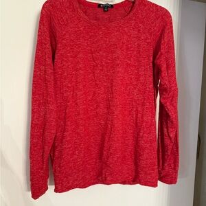 Red Long Sleeve Top